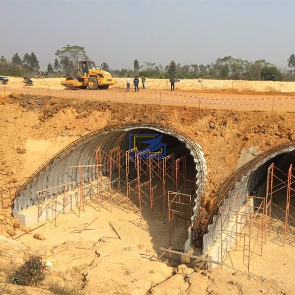 corrugated steel culvert with a super corrugation 